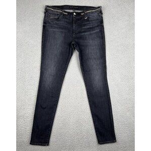 Joan Smalls x True Religion Women's Zipper Waist Jeans in Hellcat Black 32x30.5